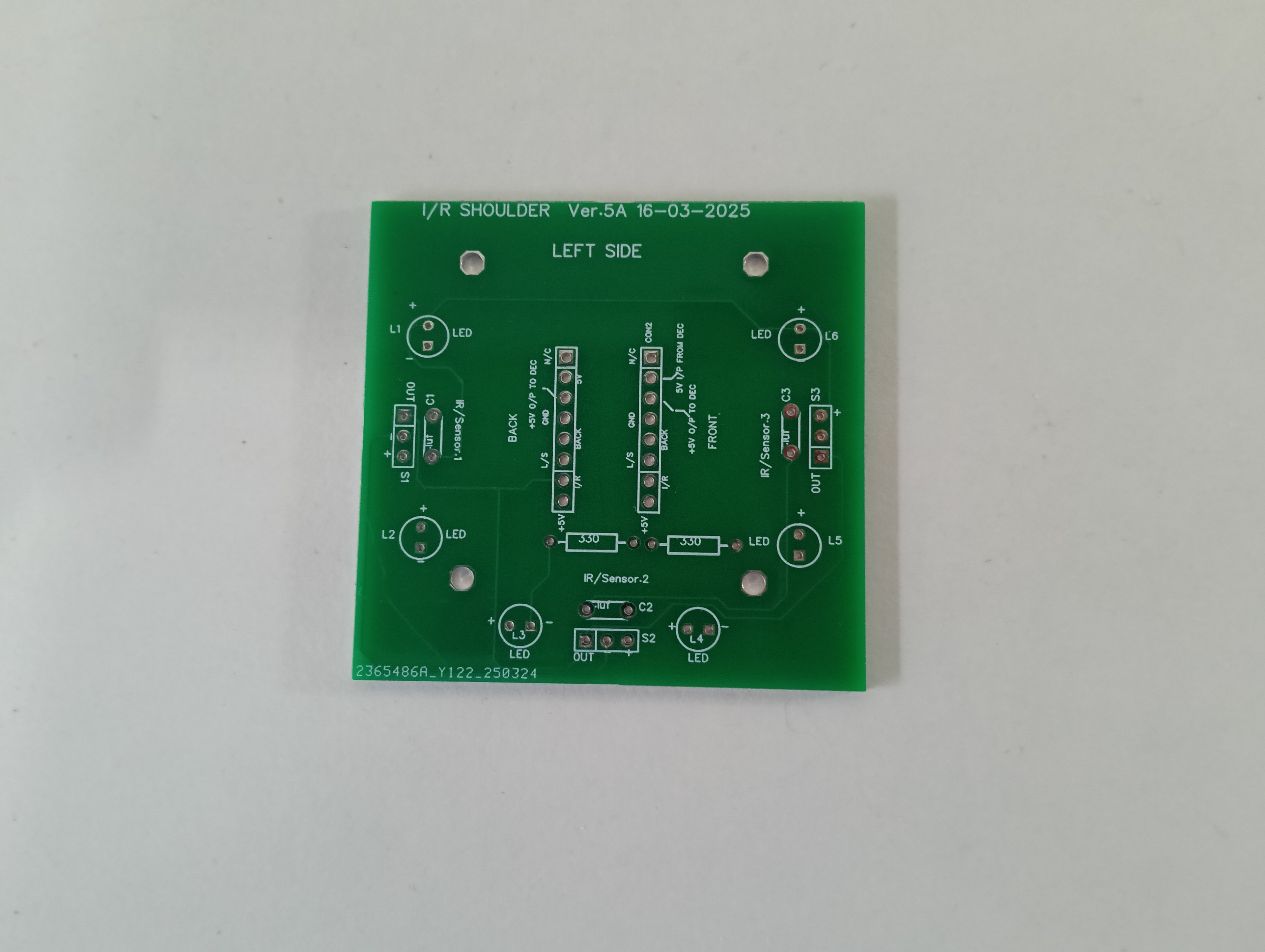 Laser-Tag shoulder PCB
