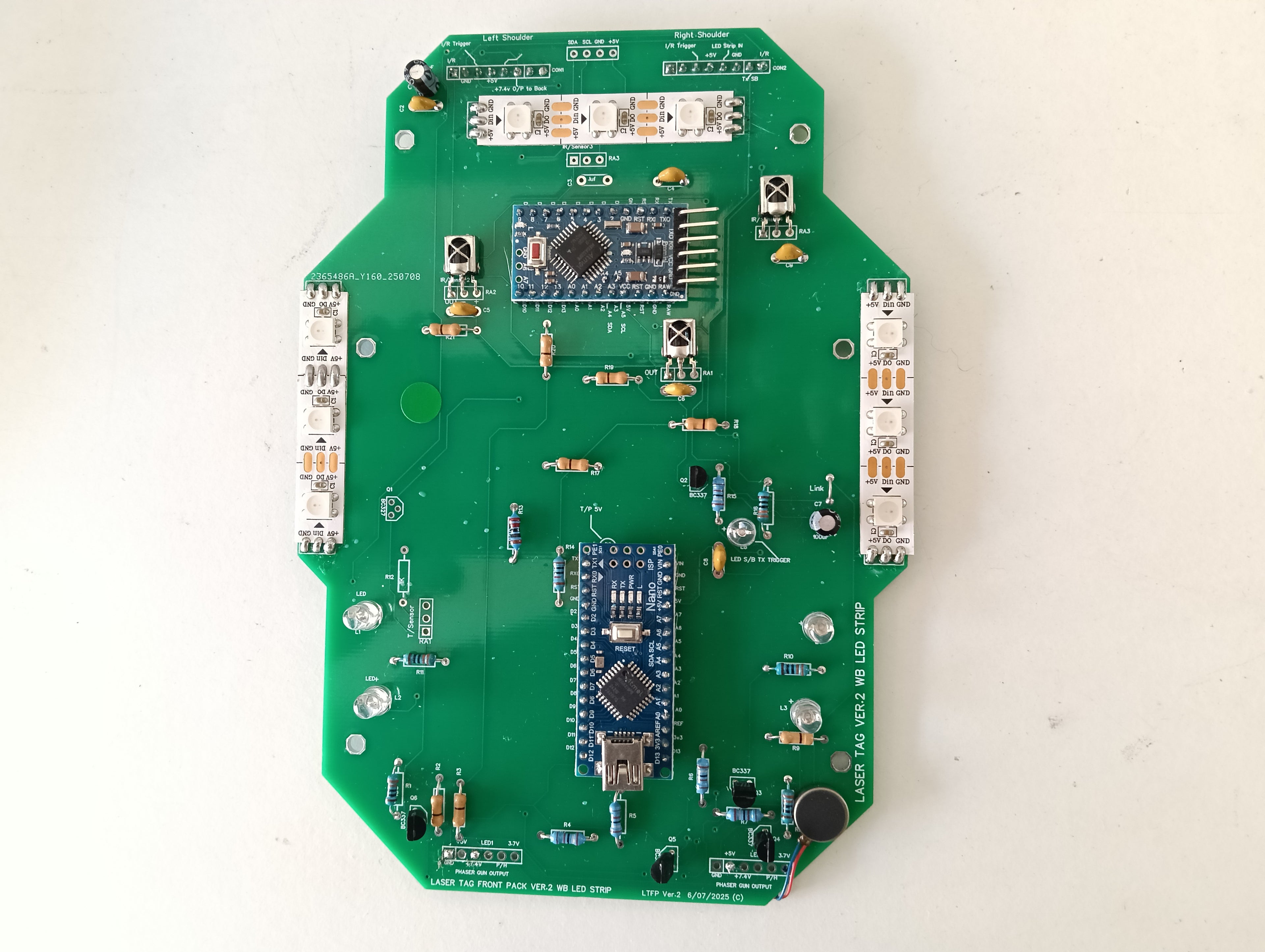 Laser-Tag Front Board Short Form Kit - RGB