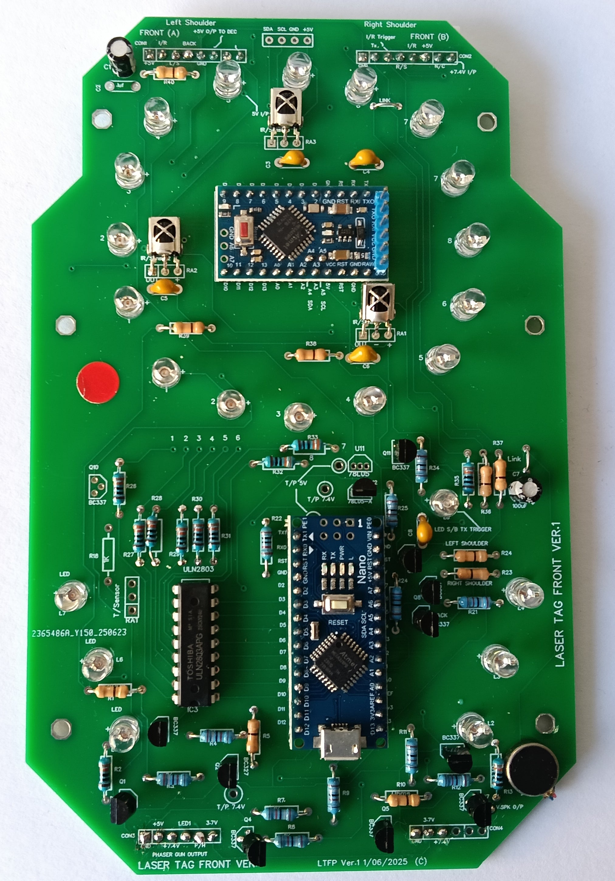 Laser-tag Front Board Short Form Kit